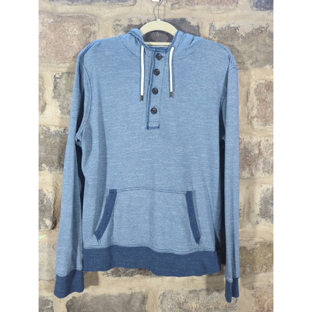 Gap Blue Striped Hoodie Men's Size‎ Large Pullover